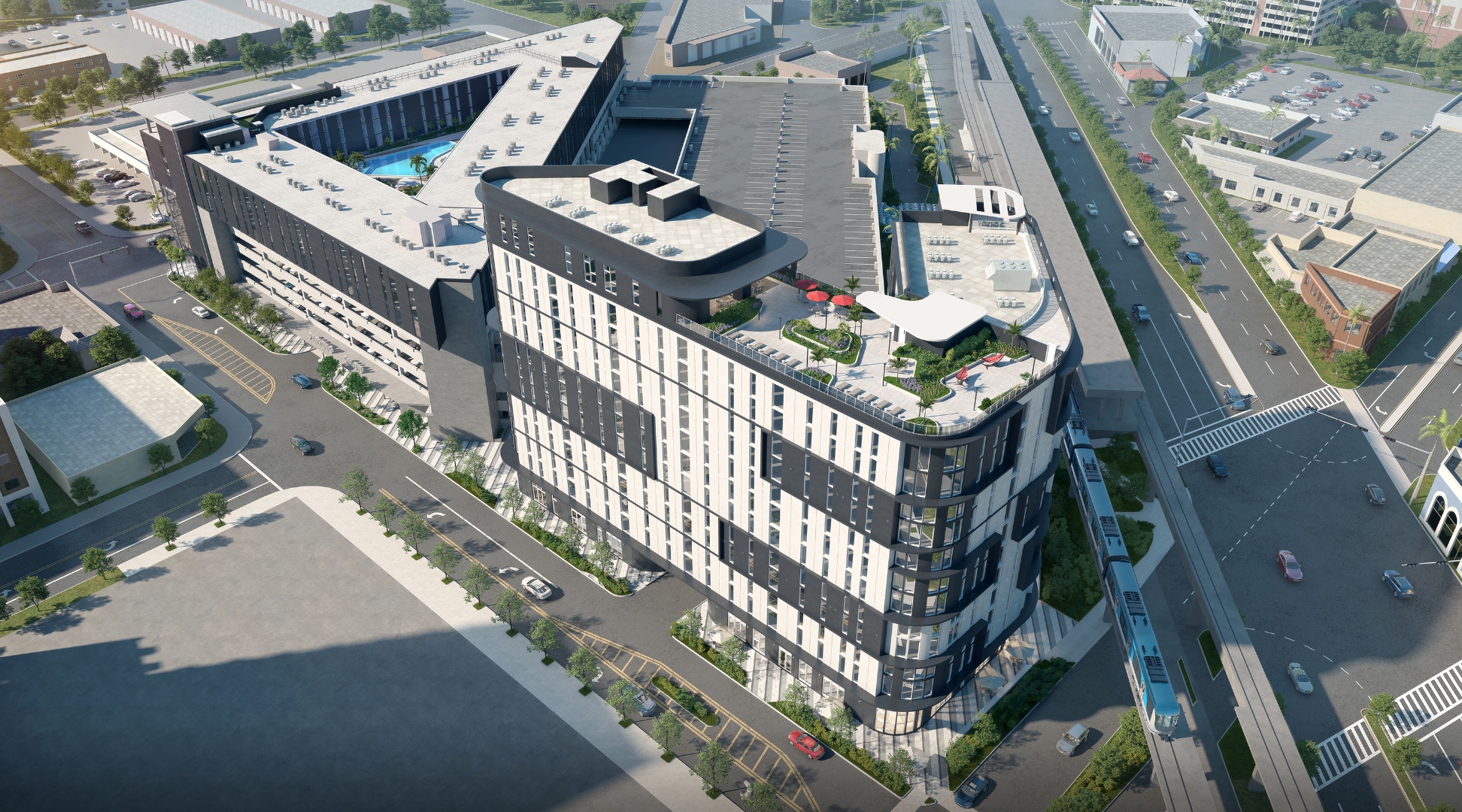 VOX Miami Phase II campus aerial