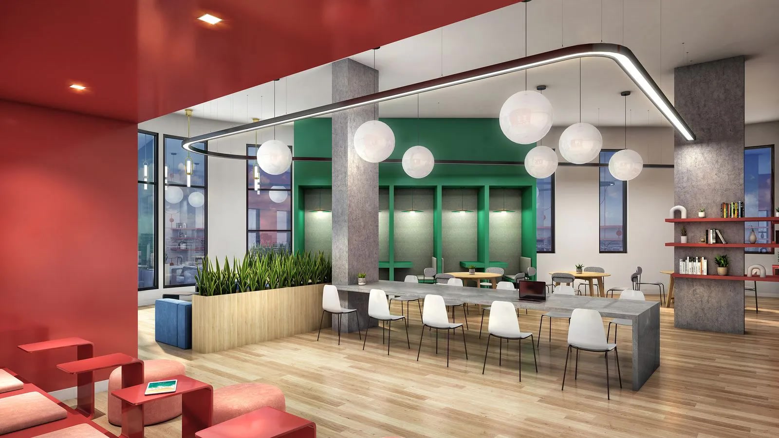 VOX Miami Phase II 13th-floor study lounge