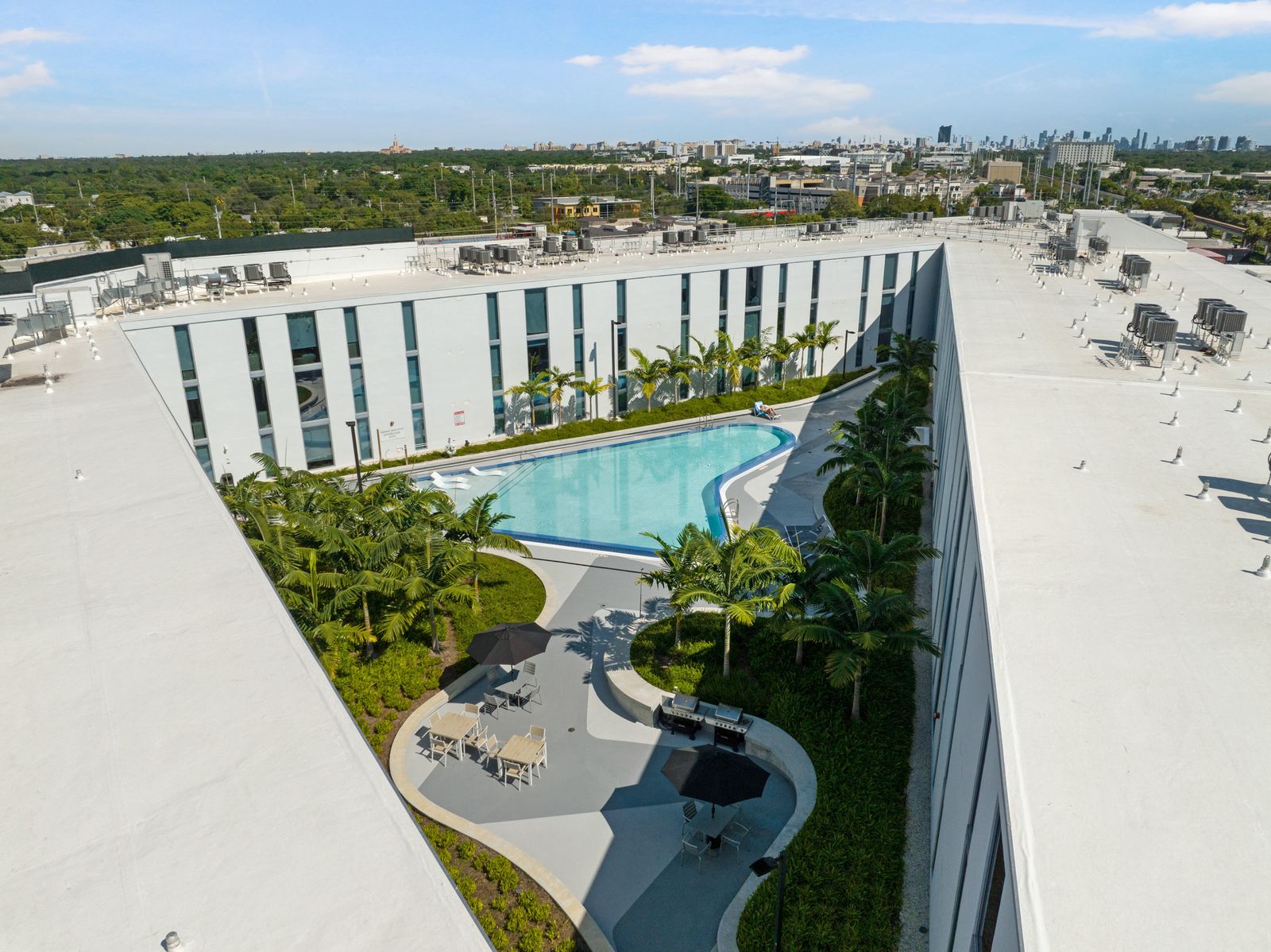 VOX Miami Phase I pool aerial